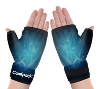 Comfpack Paquete de 2 guantes de hielo de mano para artritis, paquete de hielo de muñeca para túnel carpiano, paquete de hielo de gel para el pulgar, compresa caliente y fría, alivio del dolor para
