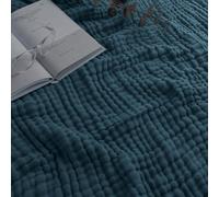 Comfy Cubs Manta de muselina para adultos, extra grande, doble, 90 x 66, 6 capas de algodn refrescante, suavidad, transpirable y clida, para do