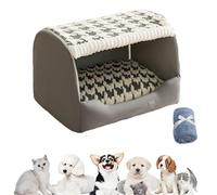 Comfy Dog House Bed - Caseta para perros de interior, con cojín extraíble, para perros pequeños, medianos y grandes, gatos