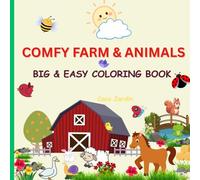 Comfy Farm & Friends BIG & EASY COLORING BOOK