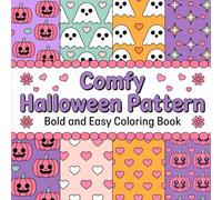 Comfy Halloween Pattern: Bold and Easy Coloring Book