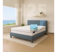 Comfy Line - Colchón de matrimonio de 170 x 190 cm de espuma viscoelástica de 25 cm de altura. A 7 Zonas Diferenciadas Ortopédico. Revestimiento de policot fresco y transpirable. Fabricado en Italia
