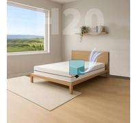 Comfy Line - Colchón de matrimonio de 170 x 200 cm, de espuma de agua de 20 cm de altura. A 7 Zonas Diferenciadas Ortopédico. Revestimiento de policot fresco y transpirable. Fabricado en Italia