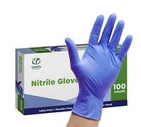 Comfy Package [100 unidades] Guantes de nitrilo azul, guantes desechables - 4 Mil, sin látex ni caucho, guantes sin polvo no estériles - Talla pequeña.