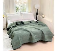 Comfy Sleepers Ice Cooling Blanket, ComfySleepers Breathable Lightweight, Cooling Blankets for Hot Sleepers, Machine Washable Soft and Skin-Friendly Summer Quilt (Dark Green,200*230cm/78*90in)