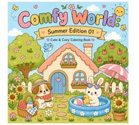 Comfy World: Summer Edition 01: Cute and Cozy Coloring Book (Comfy World: Seasons)