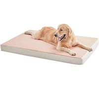 Comfy4U Cama ortopédica Impermeable de Espuma viscoelástica para Perros Grandes y pequeños, Lavable a máquina con Funda extraíble para Perros y Gatos, Color Rosa