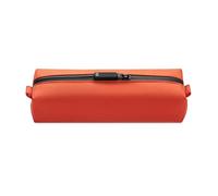 Comfyable - Neceser pequeño para hombres, bolsa mini para cepillo de dientes, kit Dopp, para electrónica, tecnología, gimnasio, organizador de artículos esenciales resistentes al agua, naranja cósmico