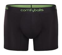Comfyballs Bóxer largo de rendimiento para hombre, color carbón/verde víbora, talla L