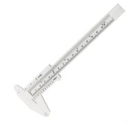 ComfyHarbor 0-150mm Vernier Caliper Gauge, Herramienta de medición de micrómetro de plástico, para joyería, escuela, medición de diámetro de altura de profundidad antigua, regla de escala deslizante