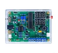 ComfyHarbor 0-30V 0-2A para kit generador de señal PWM con medidor de corriente de voltaje, sensor de temperatura 0-100C, detectores de nivel lógico para pruebas electrónicas (kit + funda acrílica)