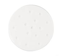 ComfyHarbor 100 forros redondos perforados de papel de vapor, pergamino antiadherente para freidora de aire de pulpa, para cesta de vapor y cocina, blanco, 4-8 pulgadas (12.7 cm)