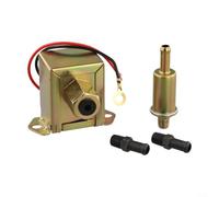 ComfyHarbor 12V eléctrico en línea 2.5-4 PSI baja presión para motores de gas hierro Shell núcleo de cobre flujo estable #