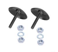 ComfyHarbor 2 Zapatas Antideslizantes para Quitanieves para atv UTV Metal | para construcción metálica robusta, para resistencia invierno, durabilidad larga, uso para pesado, color negro