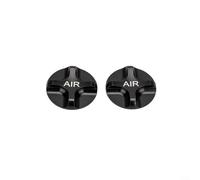 ComfyHarbor 2PCS Mountain For Bike Fork Covers Aleación de aluminio Suspensión Horquilla Cap para válvula AV, negro (negro)