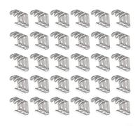 ComfyHarbor 30 clips de guía de agua fotovoltaica de acero inoxidable, clip de barro de drenaje de múltiples agujeros, para montaje de panel solar, diseño de autolimpieza de 3 canales (30/33/35 mm