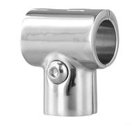 ComfyHarbor 316 acero inoxidable, pasamanos marino de 90°, conector de junta para, tubo de 22 mm/25 mm, cubierta de yate, hardware plateado pulido para riel de barco