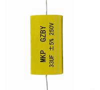 ComfyHarbor 33UF 250V MKP - Condensador cruzado de audio de película, diseño no polar, para división de frecuencia de altavoces, reparación de sistemas de sonido de cine en casa y proyectos de