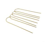 ComfyHarbor 4 enrejados de metal para plantas en maceta, marco de soporte dorado para escalada de 13 x 4 pulgadas, estaca ligera para jardín interior y exterior para vides, flores, hierbas, para un