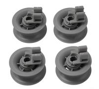 ComfyHarbor 4 ruedas de cesta superior para lavavajillas, rollo de repuesto compatible con Neff para Constructa para Indesit para modelos Junker, material ABS, gris, parte