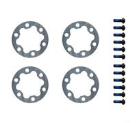 ComfyHarbor 4PCS E-Bike Freno Junta de Disco Espaciador, 6 Agujeros Aleación de Aluminio Arandelas 2mm/5mm para Rotores de 44mm, Rueda Scooter Eléctrico con Tornillos de Acero Inoxidable,