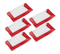 ComfyHarbor 5 cubiertas transparentes de PVC para señuelos de pesca, protector de cebo con fuerte adherencia para un almacenamiento seguro y organizado de equipos de pesca (rojo grande)