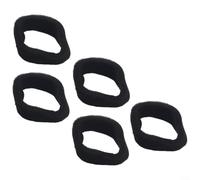 ComfyHarbor 5 esponjas de filtro de aire negras, para varios para STRIMMERS, 50 mm x 43 mm x 6 mm de grosor, pieza de repuesto para kit de mantenimiento de motor de recortadora de césped de jardín