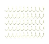 ComfyHarbor 50 anzuelos de carpa sin rebaba, anzuelos de pesca de acero de alto carbono, para pesca de fósforos de mar grueso, aparejos terminales de vástago fuerte, tamaños 6#-10#, verde hierba