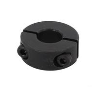ComfyHarbor Abrazadera de cuello de eje dividido de dos piezas, anillo de sujeción de acero para eje de 12Mm-40mm, tornillo empotrado DISEÑADO, alta fuerza de sujeción axial, solución de fijación