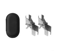 ComfyHarbor Abrazadera de paraguas de camping, para tubos de 1,5 a 3,2 cm, clip de carrito de vagón de doble perno, soporte de fijación de hierro resistente, para postes cuadrados redondos, puesto de