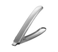 ComfyHarbor Abridor de almejas de acero inoxidable, herramienta de cocina, para concha de ostra de mariscos, agarre antideslizante de grado 304, con rebote automático, dispositivo compacto de mariscos