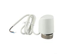 ComfyHarbor AC230V, Actuador Térmico Eléctrico M30x1.5mm Rosca, para Calefacción de Suelo y Control de Válvula de Radiador, Estilo Normalmente Abierto, Blanco, Compatible con Programable (Alambre de