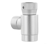 ComfyHarbor Adaptador de aluminio TR21-4 a W21.8, para SodaStream, para cristal y para dispensadores de soda, conector convertidor de recarga de gas, para inflador de cilindro pequeño, plata