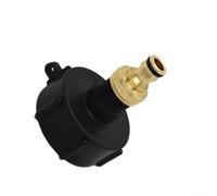 ComfyHarbor Adaptador de manguera IBC, para tanque de agua IBC Tote Rain 1000L, conector de latón S60x6 a 3/4 pulgadas, accesorio de riego de jardín de plástico resistente, con rosca gruesa DN40 DN50