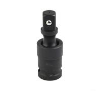 ComfyHarbor Adaptador de zócalo oscilante de aire resistente de 1/2, junta neumática de acero cromado forjado para llave de impacto eléctrica, herramienta universal giratoria de 360 grados