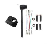 ComfyHarbor Aguja de repuesto para Audio-Technica AT-VMN95E con punta ovalada para tocadiscos AT-LP120X, compatible con VMN95C/EN/ML/SH/SP, incluye tornillos de cable de cepillo (negro)