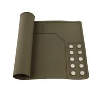 ComfyHarbor Alfombrilla de limpieza antideslizante con puntos magnéticos, almohadilla de goma a prueba de aceite, 420 x 265 x 4,5 mm, para reparación de electrónica, soldadura, bricolaje, fácil de