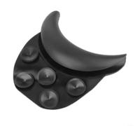 ComfyHarbor Almohada de silicona para el cuello del salón con ventosas, ergonómico para el cuello del lavabo del champú, cojín antideslizante en forma de U para el salón y el hogar