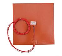 ComfyHarbor Almohadilla de calefacción de silicona 220 V 500 W 200 mm, con capa de goma para impresoras 3D Ender-3 y CR10, distribución rápida y uniforme del calor para una mejor adherencia y