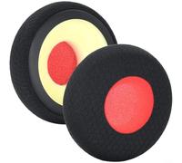 ComfyHarbor Almohadillas de repuesto para auriculares Jabra para Evolve 20 20SE 30 30II 40 65 65+, almohadillas de espuma viscoelástica de cuero proteico, fundas suaves con aislamiento de ruido (negro