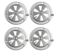 ComfyHarbor Amortiguador de ventilación de escape ajustable, construcción de acero inoxidable para parrillas de barbacoa, piezas de repuesto compatibles con hornos de barbacoa al aire libre, plata 9,5