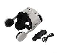 ComfyHarbor Auriculares VR con auriculares y controlador integrados, 110° FOV 3D gafas de realidad virtual para iOS y teléfonos de 5.5 a 6.7 pulgadas, juego inmersivo y visor de películas (negro)