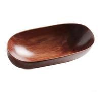 ComfyHarbor Bandeja de madera hecha a mano en forma de barco, paleta minimalista de madera maciza, para frutas, sushi, nueces, almacenamiento, decoración de cocina, 17,5 x 8 x 4 cm
