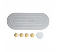 ComfyHarbor Bandeja de secado para fregadero de diatomita, organizador absorbente de jabonera para cocina y baño, bandeja de posavasos de piedra de secado rápido con pies de madera para encimera
