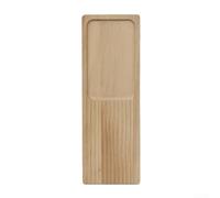 ComfyHarbor Bandeja de sushi de madera rectangular de madera de haya para servir comida japonesa, pan, aperitivos, vajilla rústica, accesorio de fotografía, 36 x 12 x 1,5 cm, acabado natural