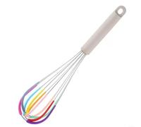 ComfyHarbor Batidor de silicona, batidor de huevos de acero inoxidable, con mango ergonómico, para mezclar masa, crema batida, ingredientes de mezcla, herramienta de cocina, 30 cm (A)