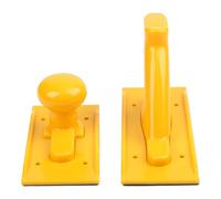 ComfyHarbor Bloque de empuje de seguridad para carpintería, paquete de 2 asas antideslizantes de ABS con agarre ergonómico para sierra de mesa y cepilladora, alta visibilidad, naranja, rojo, amarillo