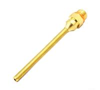 ComfyHarbor Boquilla caliente tubo de cobre punta fina con bola antigoteo para reparación, pieza de rociador de metal resistente al desgaste, oro, 100 x 2,0 mm cónico (100 x 2,0 mm)