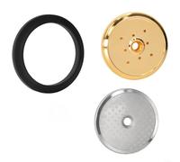 ComfyHarbor Cabezal de acero inoxidable para máquina de café espresso con pantalla de distribución de agua de malla fina y anillo de sellado, para piezas y accesorios de cafetera Nuova Appia (C)