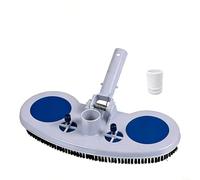ComfyHarbor Cabezal de aspiradora de piscina con peso con válvula de alivio hidrostático y cepillo integrado para una limpieza sin esfuerzo de suelos y paredes de piscina, compatible con estándar